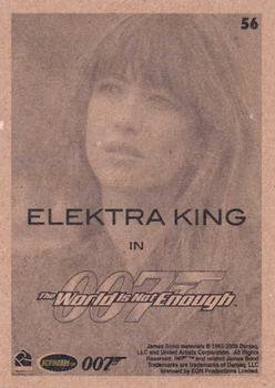 2009 Rittenhouse James Bond Archives #56 Elektra King in The World is Not Enough Back