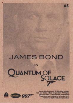 2009 Rittenhouse James Bond Archives #65 James Bond in Quantum of Solace Back