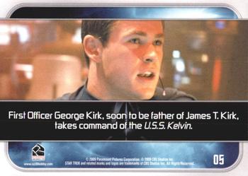 2009 Rittenhouse Star Trek Movie Cards #05 First Officer George Kirk Back