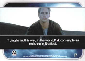 2009 Rittenhouse Star Trek Movie Cards #17 James T. Kirk Back