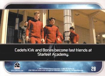 2009 Rittenhouse Star Trek Movie Cards #28 Cadets Kirk and Bones Back