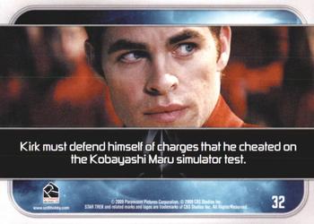 2009 Rittenhouse Star Trek Movie Cards #32 Kirk must defend himself of charges... Back