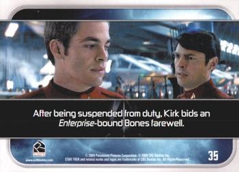 2009 Rittenhouse Star Trek Movie Cards #35 After being suspended from duty, Kirk bids an Back