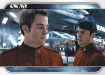 2009 Rittenhouse Star Trek Movie Cards #35 After being suspended from duty, Kirk bids an Front