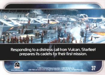 2009 Rittenhouse Star Trek Movie Cards #37 Responding to a distress call from Vulcan... Back
