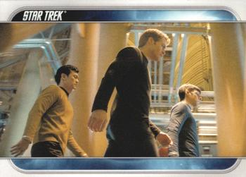 2009 Rittenhouse Star Trek Movie Cards #45 As Captain Pike prepares to meet Nero, Kirk an Front