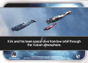 2009 Rittenhouse Star Trek Movie Cards #47 Kirk and his team space-dive from low orbit th Back