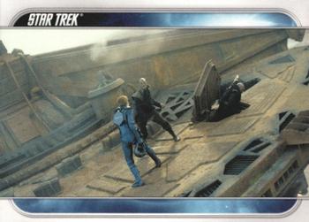 2009 Rittenhouse Star Trek Movie Cards #52 Using every advantage possible, Kirk battles h Front