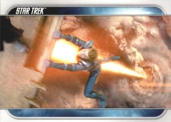 2009 Rittenhouse Star Trek Movie Cards #53 Kirk clings to the edge of the Romulan drillin Front