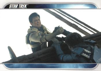 2009 Rittenhouse Star Trek Movie Cards #54 With Kirk hanging on for dear life, Sulu lends Front