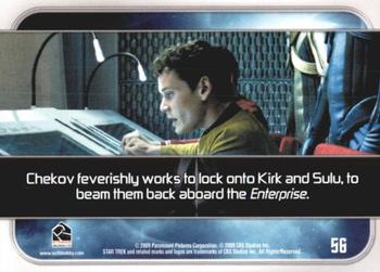 2009 Rittenhouse Star Trek Movie Cards #56 Chekov feverishly works to lock onto Kirk and Back