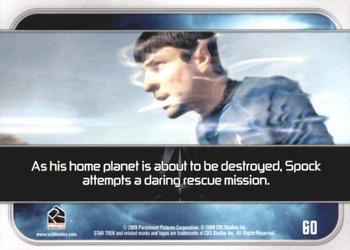 2009 Rittenhouse Star Trek Movie Cards #60 As his home planet is about to be destroyed, S Back