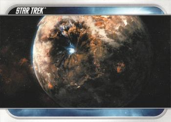 2009 Rittenhouse Star Trek Movie Cards #61 The planet Vulcan, home to Spock, implodes at Front