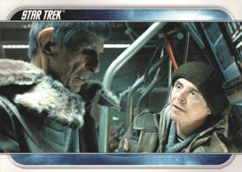 2009 Rittenhouse Star Trek Movie Cards #69 Spock gives Scotty the formula for successful Front