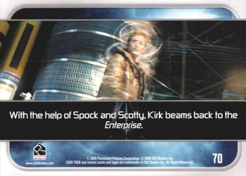 2009 Rittenhouse Star Trek Movie Cards #70 With the help of Spock and Scotty, Kirk beams Back