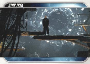 2009 Rittenhouse Star Trek Movie Cards #76 Nero surveys his ship, while Kirk and Spock ba Front