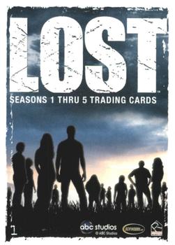 2010 Rittenhouse Lost Seasons 1 thru 5 #1 LOST Seasons 1 thru 5 Trading Cards Back