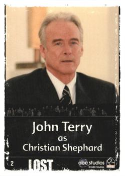2010 Rittenhouse Lost Archives #2 John Terry as Christian Shephard Back