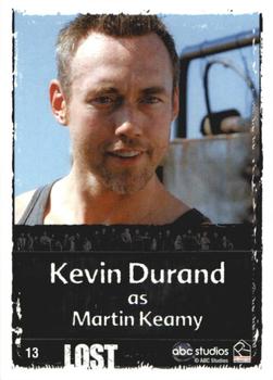2010 Rittenhouse Lost Archives #13 Kevin Durand as Martin Keamy Back