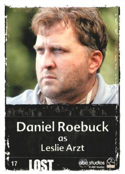 2010 Rittenhouse Lost Archives #17 Daniel Roebuck as Leslie Arzt Back