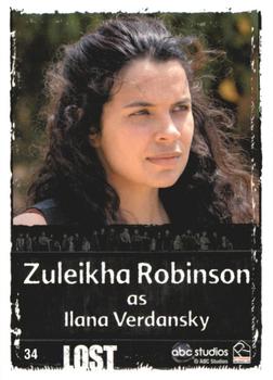 2010 Rittenhouse Lost Archives #34 Zuleikha Robinson as Ilana Verdansky Back