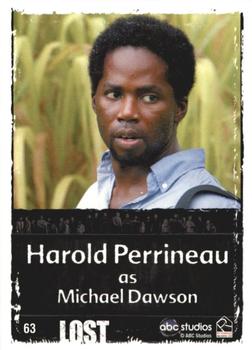 2010 Rittenhouse Lost Archives #63 Harold Perrineau as Michael Dawson Back