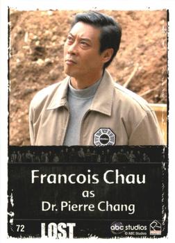 2010 Rittenhouse Lost Archives #72 Francois Chau as Dr. Pierre Chang Back