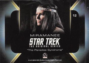 2010 Rittenhouse The Women of Star Trek #12 Miramanee Back