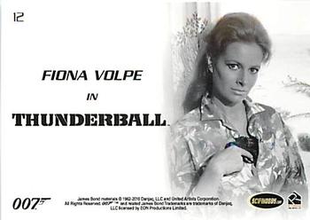 2010 Rittenhouse James Bond Heroes and Villains #12 Fiona Volpe Back