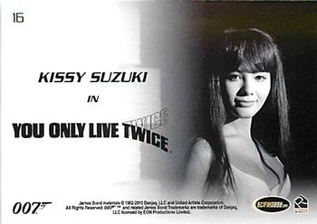 2010 Rittenhouse James Bond Heroes and Villains #16 Kissy Suzuki Back