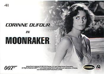 2010 Rittenhouse James Bond Heroes and Villains #41 Corinne Dufour Back