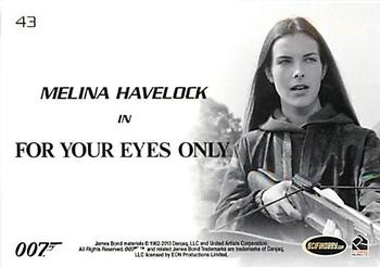 2010 Rittenhouse James Bond Heroes and Villains #43 Melina Havelock Back