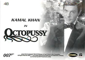 2010 Rittenhouse James Bond Heroes and Villains #48 Kamal Khan Back
