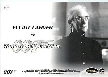 2010 Rittenhouse James Bond Heroes and Villains #66 Elliot Carver Back