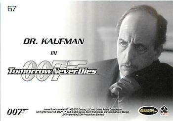 2010 Rittenhouse James Bond Heroes and Villains #67 Dr. Kaufman Back