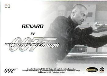 2010 Rittenhouse James Bond Heroes and Villains #68 Renard Back
