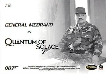 2010 Rittenhouse James Bond Heroes and Villains #79 General Medrano Back