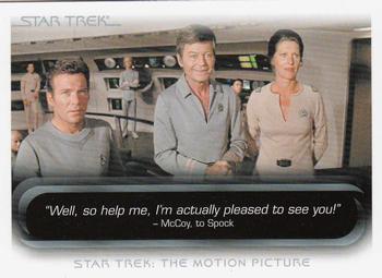 2010 Rittenhouse The Quotable Star Trek Movies #6 James T. Kirk / Leonard McCoy / Spock Front