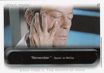2010 Rittenhouse The Quotable Star Trek Movies #17 James T. Kirk / Leonard McCoy / Spock / Saavik Back