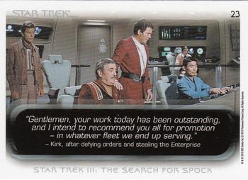 2010 Rittenhouse The Quotable Star Trek Movies #23 James T. Kirk / Leonard McCoy / Sulu / Scotty / Chekov Back