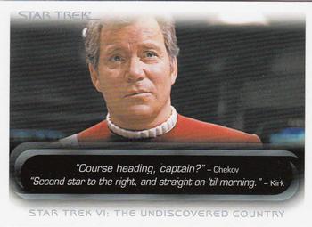 2010 Rittenhouse The Quotable Star Trek Movies #54 James T. Kirk Front