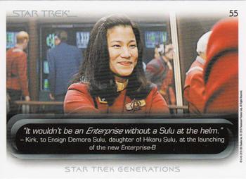 2010 Rittenhouse The Quotable Star Trek Movies #55 James T. Kirk / Scotty / Demora Sulu Back