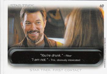 2010 Rittenhouse The Quotable Star Trek Movies #69 Jean-Luc Picard / Data / Will Riker Back