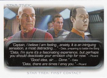 2010 Rittenhouse The Quotable Star Trek Movies #69 Jean-Luc Picard / Data / Will Riker Front