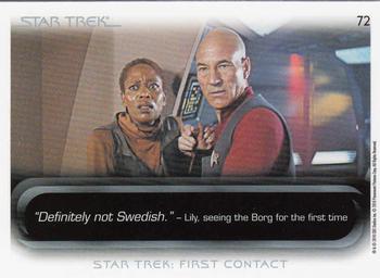2010 Rittenhouse The Quotable Star Trek Movies #72 Lily Sloane / Jean-Luc Picard Back