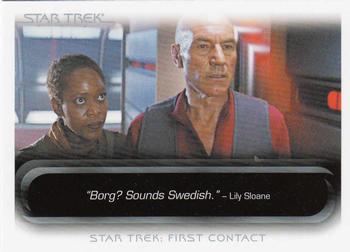 2010 Rittenhouse The Quotable Star Trek Movies #72 Lily Sloane / Jean-Luc Picard Front