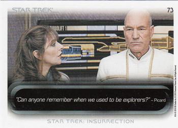 2010 Rittenhouse The Quotable Star Trek Movies #73 Will Riker / Jean-Luc Picard / Deanna Troi Back