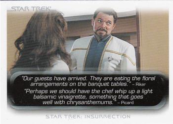 2010 Rittenhouse The Quotable Star Trek Movies #73 Will Riker / Jean-Luc Picard / Deanna Troi Front