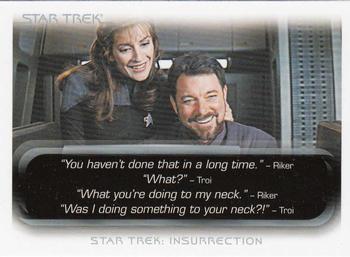 2010 Rittenhouse The Quotable Star Trek Movies #74 Deanna Troi / Will Riker Front