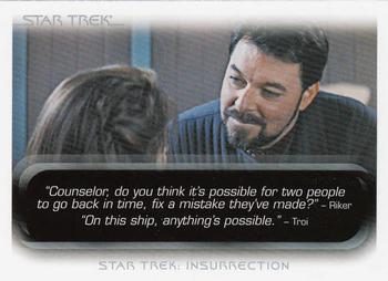 2010 Rittenhouse The Quotable Star Trek Movies #76 Will Riker Front